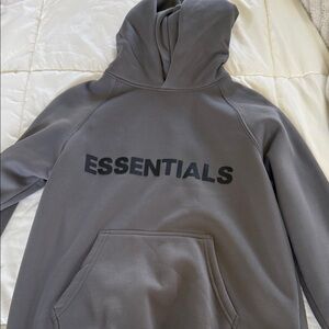 Essentials Charcoal Hoodie for Men